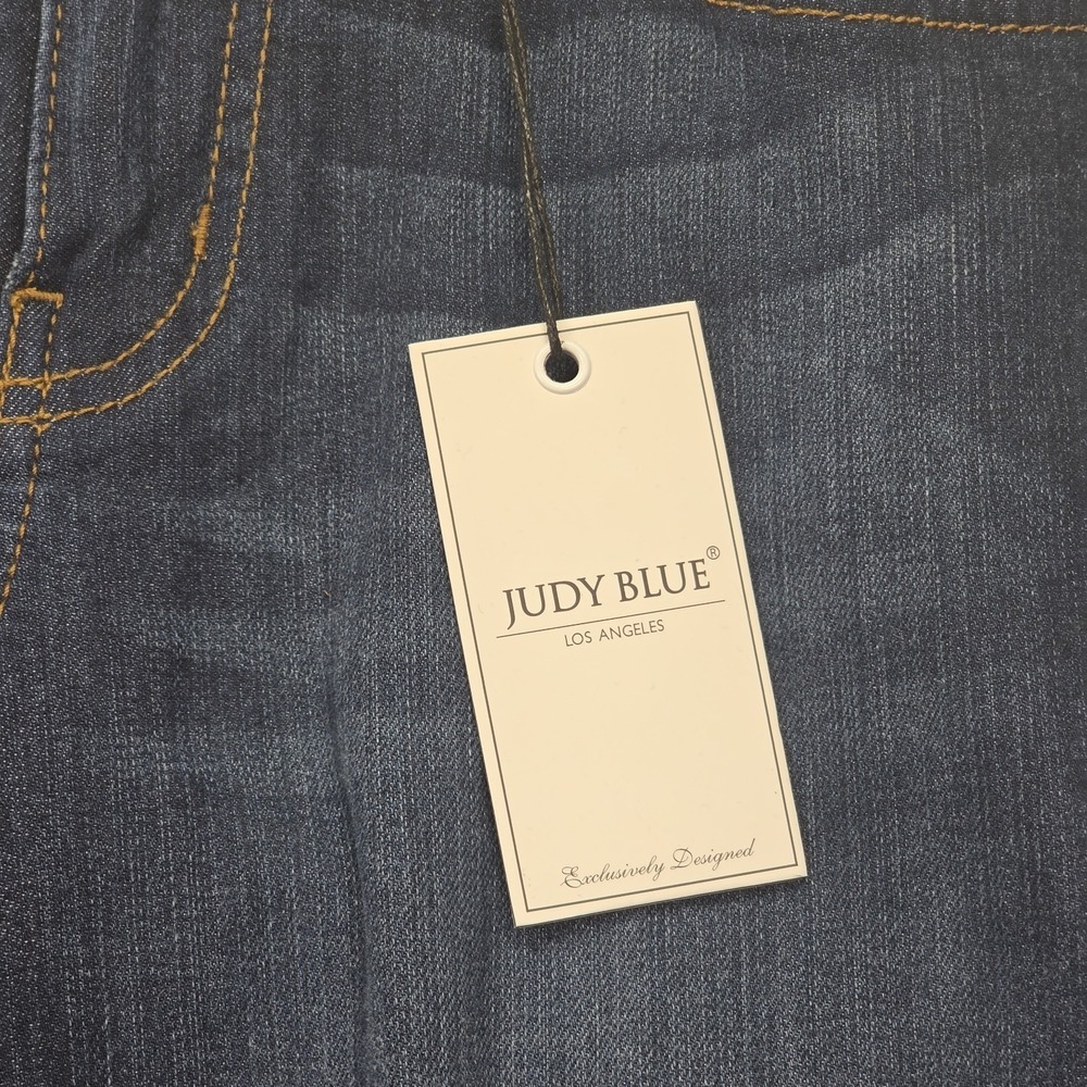 Judy Blue 8390 Handsand Rayon Skinny Jeans Dark Wash Soft Stretch Women 5/27 NWT - Picture 13 of 13